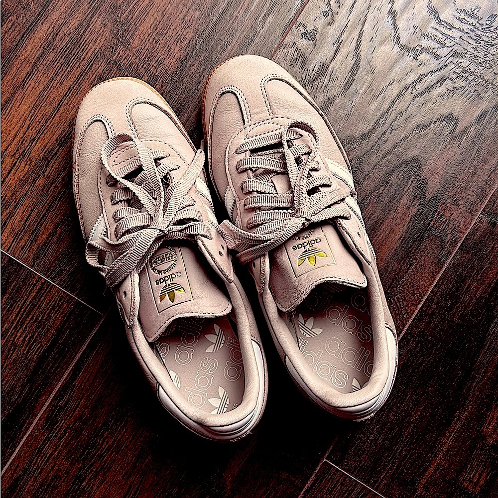 Adidas Samba Tan Sneakers Suede Low-Top